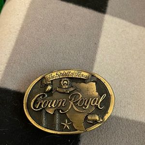 Crown Royal "Spirit of Texas" belt buckle